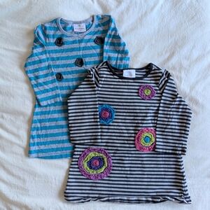 Hanna Andersson Stripe And Flower Dress Bundle
